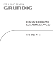 Kullanım kılavuzu Grundig GNB 1455 A1 i3 Dizüstü bilgisayar