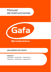 Manual de uso Gafa HGNF 300 Frigorífico combinado