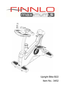 Bruksanvisning Finnlo 3452 Maximum B22 Motionscykel