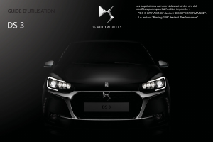 Mode d’emploi Citroën DS3 (2017)