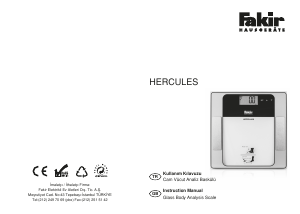 Kullanım kılavuzu Fakir Hercules Banyo tartısı