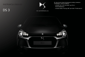 Instrukcja Citroën DS3 (2017)
