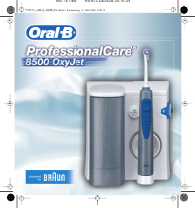Kullanım kılavuzu Braun 8500 ProfessionalCare OxyJet Diş ipi