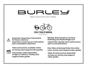 Handleiding Burley Bee Fietskar