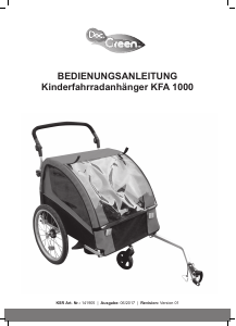 Bedienungsanleitung Doc. Green KFA 1000 Fahrradanhänger