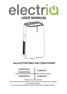 Manual ElectriQ EcoSilent12E Air Conditioner