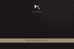 Käyttöohje Citroën DS4 (2017)