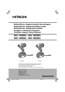 Bruksanvisning Hitachi WR 14DBDL Mutterdragare
