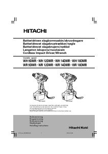 Bruksanvisning Hitachi WR 18DMR Mutterdragare