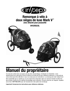 Mode d’emploi InStep Mark V Remorque à vélo