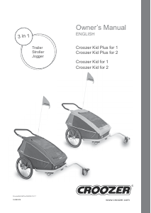 Manual Croozer Kid for 2 Bicycle Trailer