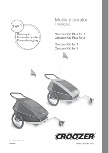 Mode d’emploi Croozer Kid for 2 Remorque à vélo