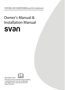 Manual de uso Svan 092PF Aire acondicionado