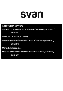 Manual de uso Svan SVI6391B Placa