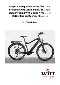 Brugsanvisning Witt E-1050 Unisex Elcykel