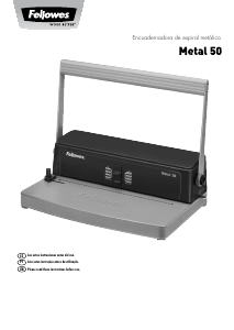 Manual de uso Fellowes Metal 50 Encuadernadora