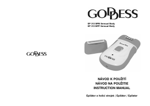 Návod Goddess EP 312 BPB Sensual Body Epilátor