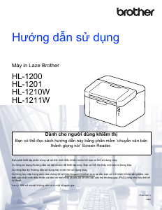 Hướng dẫn sử dụng Brother HL-1211W Máy in