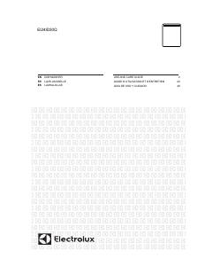 Manual Electrolux EI24ID30QS Dishwasher