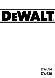 Manual de uso DeWalt DW636 Lijadora orbital