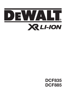 사용 설명서 DeWalt DCF835 임팩트 렌치