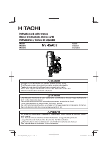 Manual Hitachi NV 45AB2 Nail Gun