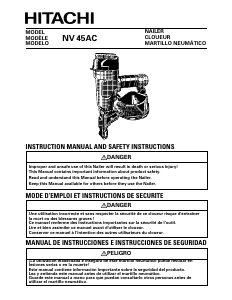 Manual Hitachi NV 45AC Nail Gun