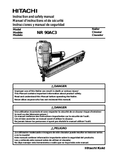 Handleiding Hitachi NR 90AC3 Spijkerpistool