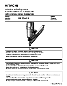 Mode d’emploi Hitachi NR 83AA3 Cloueur