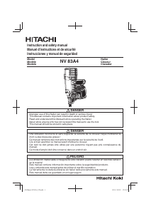 Handleiding Hitachi NV83A4 Spijkerpistool