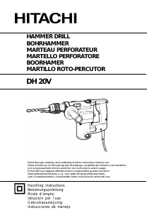 Bedienungsanleitung Hitachi DH 20V Bohrhammer