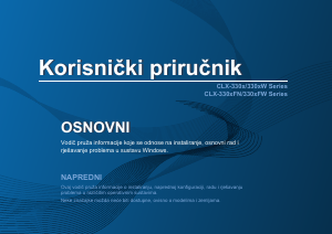 Priručnik Samsung CLX-3305FN Višenamjenski pisač