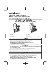 Mode d’emploi Metabo NV 75AN Cloueur