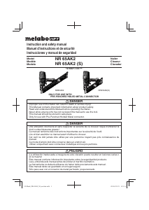 Manual Metabo NR 65AK2 Nail Gun