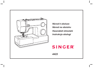 Návod Singer 4423 Šijací stroj