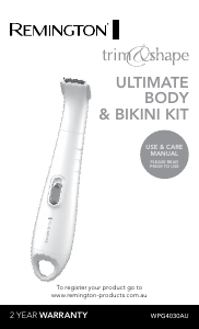Manual Remington WPG4030AU Bikini Trimmer