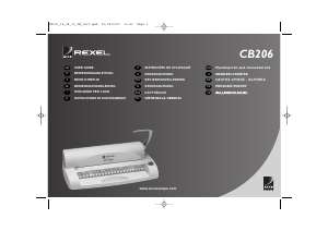 Manual Rexel CB206 Encadernadora