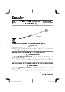 Mode d’emploi Tanaka TC H22EPAP(SM) Taille-haies