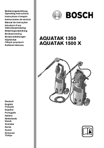 Manual de uso Bosch Aquatak 1500 X Limpiadora de alta presión