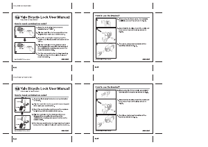 Handleiding Yale YCCL1/8/120/1 Fietsslot