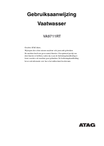 Handleiding ATAG VA9711RT Vaatwasser