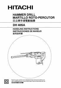 Manual de uso Hitachi DH 40SA Martillo perforador