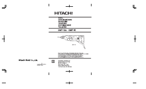 Manuale Hitachi DMT-13A Trapano a percussione