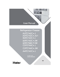 Handleiding Haier A3FE742CMJ(EE) Koel-vries combinatie