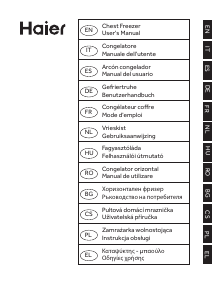 Manuale Haier HCE519F Congelatore