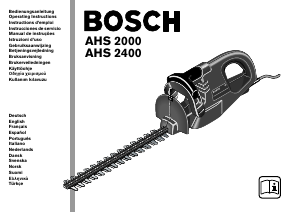 Käyttöohje Bosch AHS 2000 Pensasleikkuri
