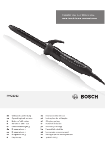 Manual de uso Bosch PHC5363 BrilliantCare Moldeador