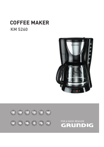 Bruksanvisning Grundig KM 5260 Kaffebryggare