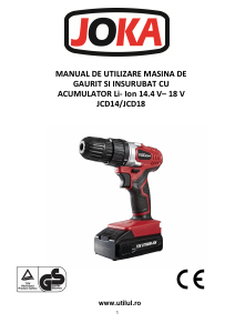 Manual Joka JCD18 Maşină de găurit-înşurubat