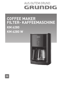 Mode d’emploi Grundig KM 6280 W Cafetière